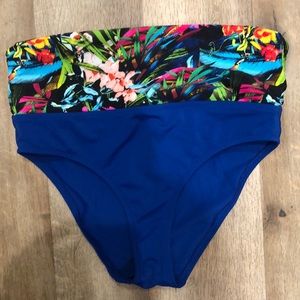 NEW Women's Costa Del Sol Plus Size High Waist Bikini Bottoms Size 1X floral NEW Women's Costa Del Sol Plus Size High Waist Bikini Bottoms Size 1X floral
